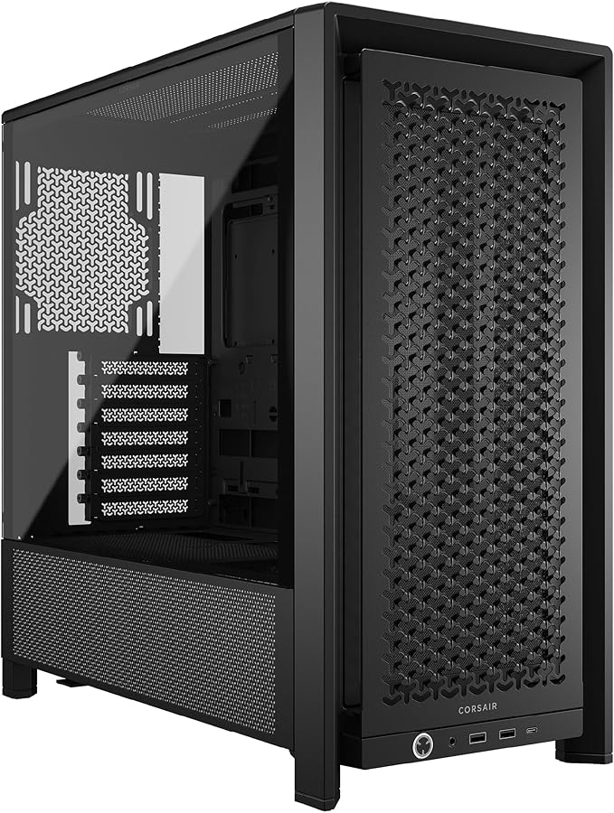 Corsair Frame 4000D Medium ATX Modular Enclosure - High Airflow, InfiniRail Fan Mounting System, ASUS BTF, MSI Project Zero, Gigabyte Project Stealth - Black - Image 1