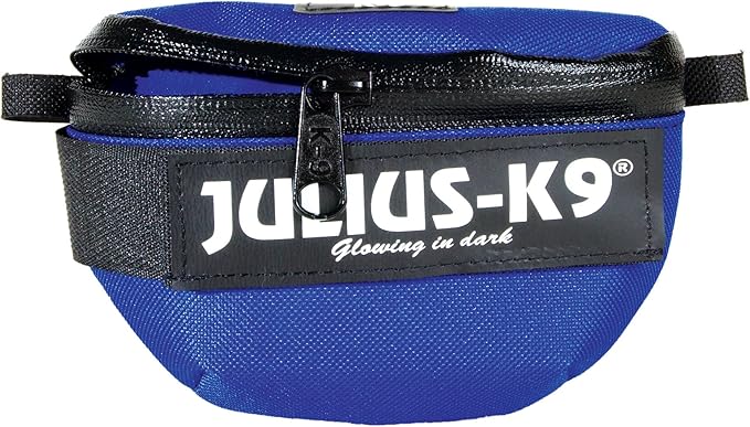 Julius-K9 1621IDC-B-G, IDC Universal Saddlebags for All Julius-K9 Harnesses, Size of the Harness: Mini to 4, Blue - Image 1