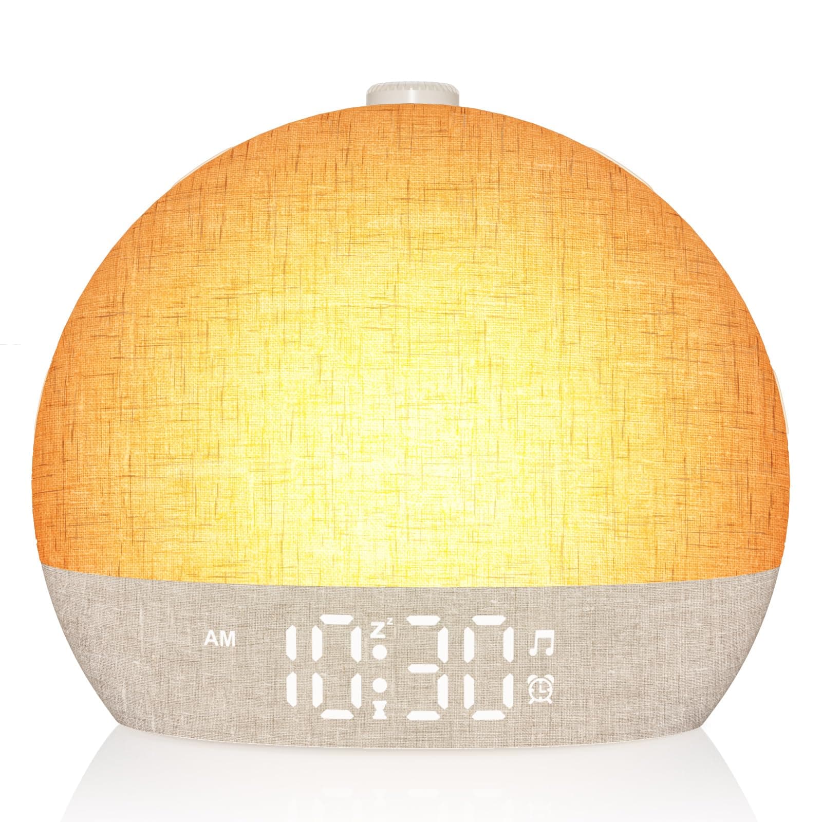 Dawn Simulator Luminous Alarm Clock with 7 Ringtones, Bedside Lamp, 20 Brightness Levels, 30 Natural Sounds, Snooze, Timer, 12 Colours Alarm Clock Light Nightlight for Kids/Adults