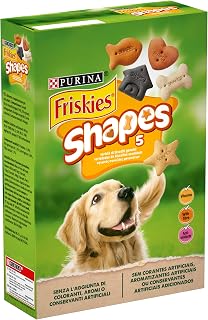Purina Friskies Shapes Biscuits pour Chien avec Addition de vitamines, 8 boîtes de 400 g - Image 1