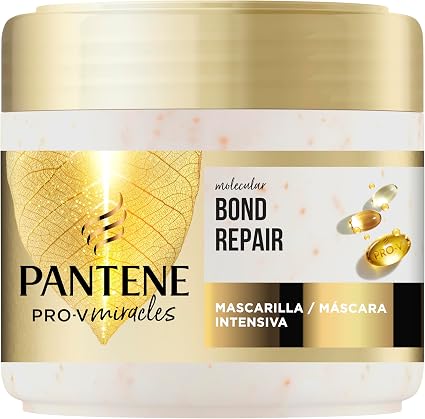 Pantene Molecular Bond Repair Intensive Hair Mask with Biotin 300ml Pro-V Formula for Damaged and Very Dry Hair Leaves Hair Visibly Healthier, Stronger and Rejuvenated - Image 1