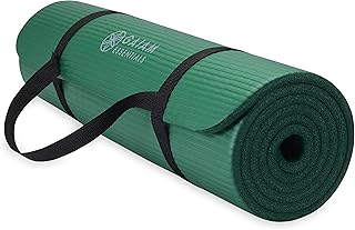 Gaiam Essentials Tapis de yoga épais avec sangle de transport facile à attacher, 183 x 61 x 6,2 cm (L x l x H) - Image 1