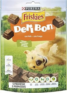 Purina Friskies Delibon Snack pour Chien délicieux Morceaux avec Poulet, 6 Paquets de 130 g - Image 1