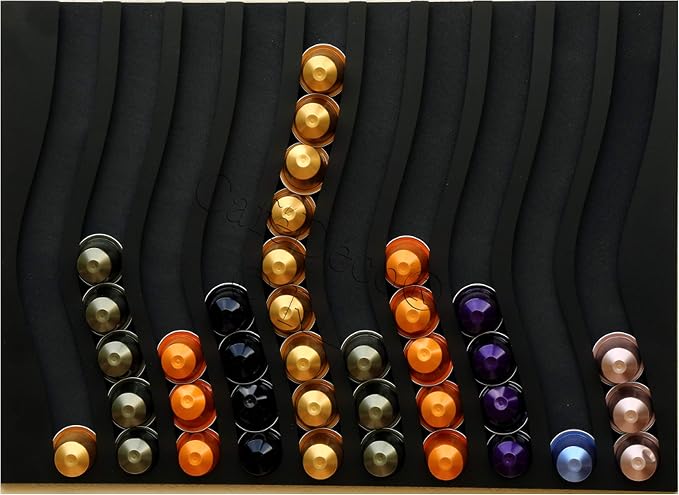Display Dispenser for 100 Capsules Compatible with Nespresso Capsules 10BK 47 x 33 x 1 cm - Image 1