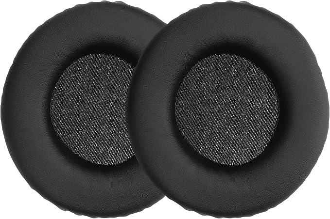 kwmobile 2 x Ear Pads Compatible with Sennheiser HD215 /HD225 /HD205 II/HD 4.40 BT Foam Ear Pads for Headphones Black - Image 1