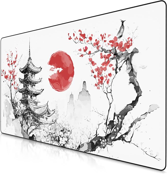 TITANWOLF XXL Gaming Mouse Pad, 1200 x 600 mm, Mouse Pad Mat, Extra Large Fabric Office Gamer Pad, Non-Slip Base, High Precision and Speed, for Roccat Razer Logitech Mouse Keyboards - Image 1