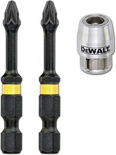 DeWalt DT70535T-QZ - Puntas Torsión de Impacto 2 x Pz2 y adaptador magnético con bloqueo Jaune/Noir 50 mm - Image 1