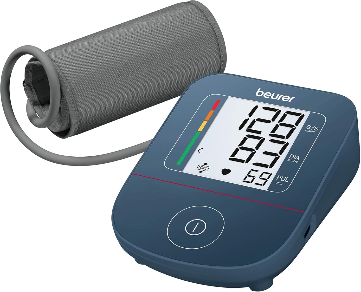 Beurer BM 25 Arm Blood Pressure Monitor, Simple One-Button Operation, Accurate Measurement, Arrhythmia Detection, USB-C Port, Armband 22-42cm, Data Transfer to Apple Health and More