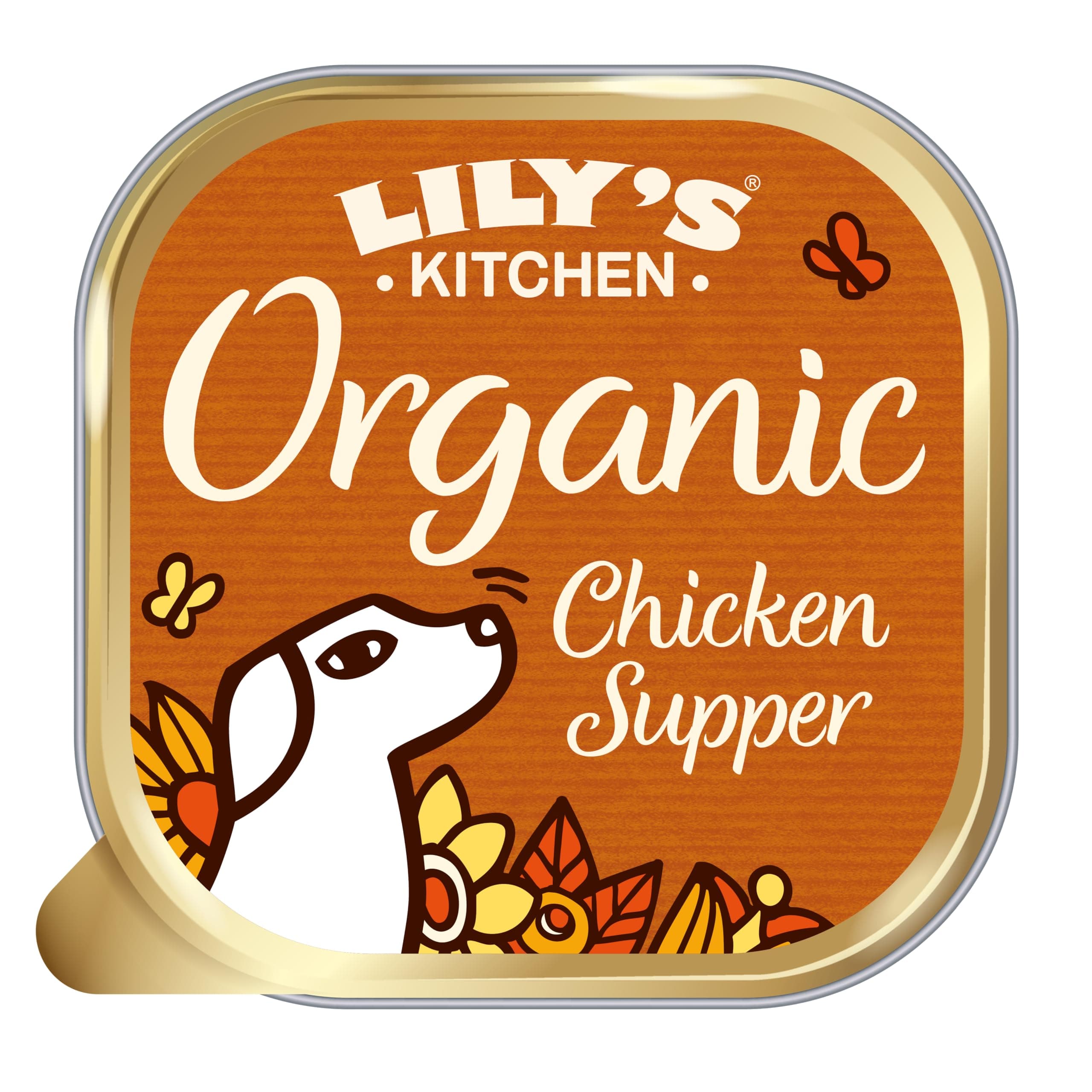 Lily's Kitchen Made from natural ingredients Wet food tray for adult dogs Organic Chicken 11 x 150g
