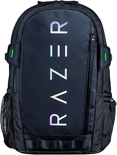 Razer Rogue V3 Backpack (15.6") - Sac à Dos de Voyage Compact (Compartiment pour Ordinateur Portable jusqu'à 15 Pouces, résistant à l'usure, Housse extérieure en Polyester) Noir/Chroma - Image 1