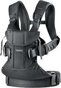 BabyBjörn One Air Baby Carrier, 3D Mesh, Black - Image 1