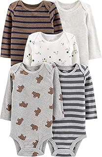 Long-sleeve Bodysuit Pack Of 5 Body Mixte bébé (lot de 5)