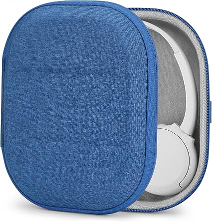 Geekria Hard Case for Sony WH-CH510, WH-CH500, WH-XB900N, WH-1000XM3, WH-1000XM2, MDR-1000X, Travel Protective Case (Blue) - Image 1