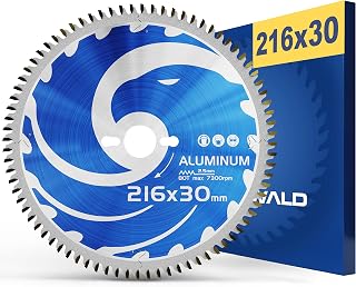 FALKENWALD 216 x 30 saw blade, ideal for aluminium, compatible with Bosch PCM 8s, GCM 8 SDE, circular saw blade 216 x 30, cutting saw, hacksaw blade for cutting saw - Image 1