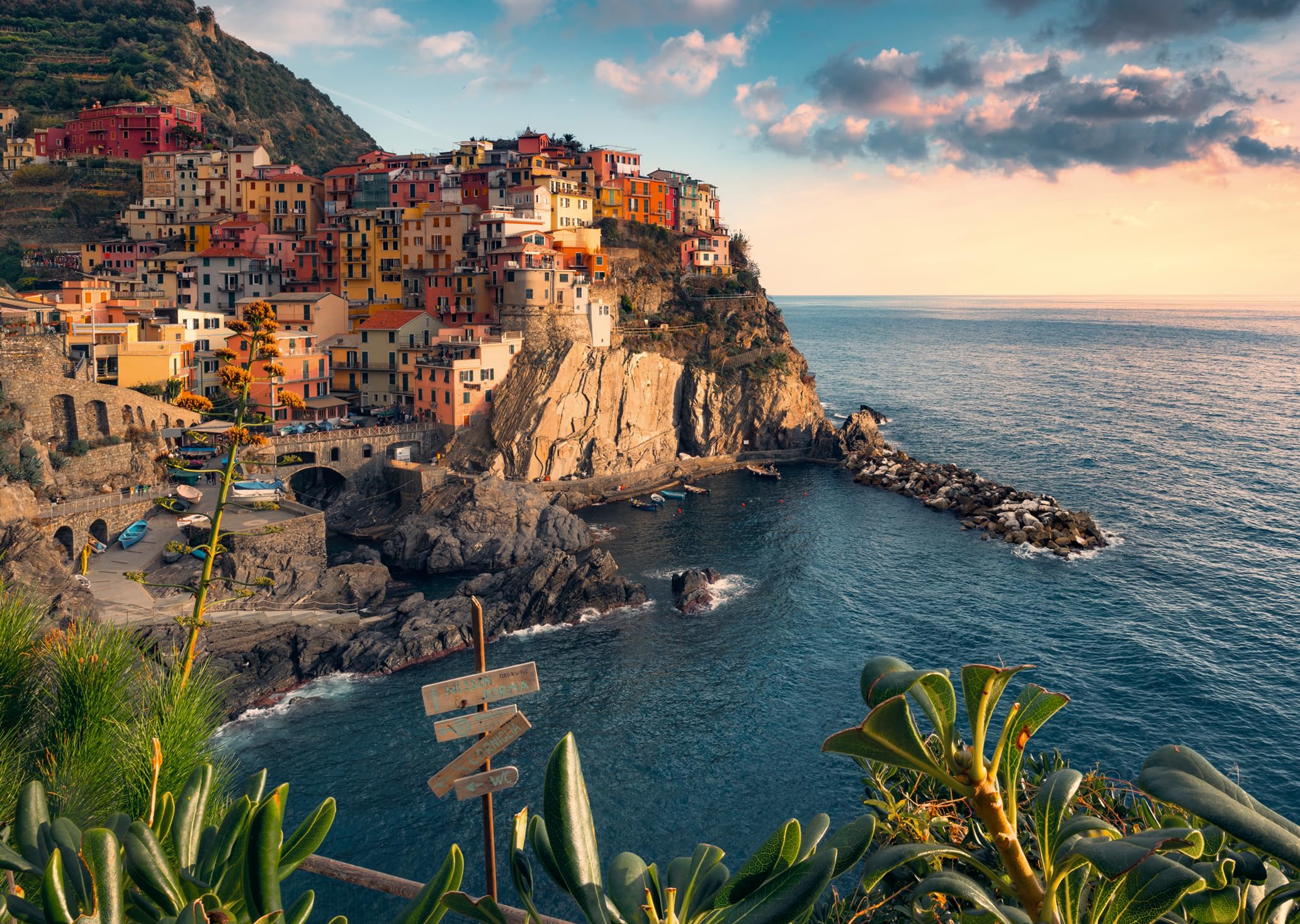 Ravensburger - Adult Jigsaw Puzzle - 1000 Piece Puzzle - Cinque Terre - Adults and Children from 14 Years - Premium Puzzle - 80504 - Escape - Image 1
