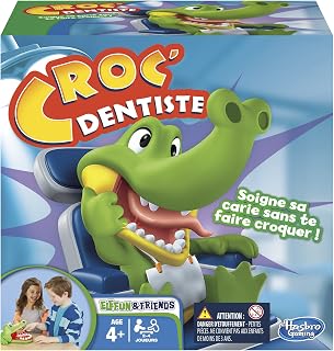 Hasbro - Jeu d'action et dCroc’ Dentiste - Jeu de société et adresse – Version françaisee réflexe - Croc Dentiste - Image 1