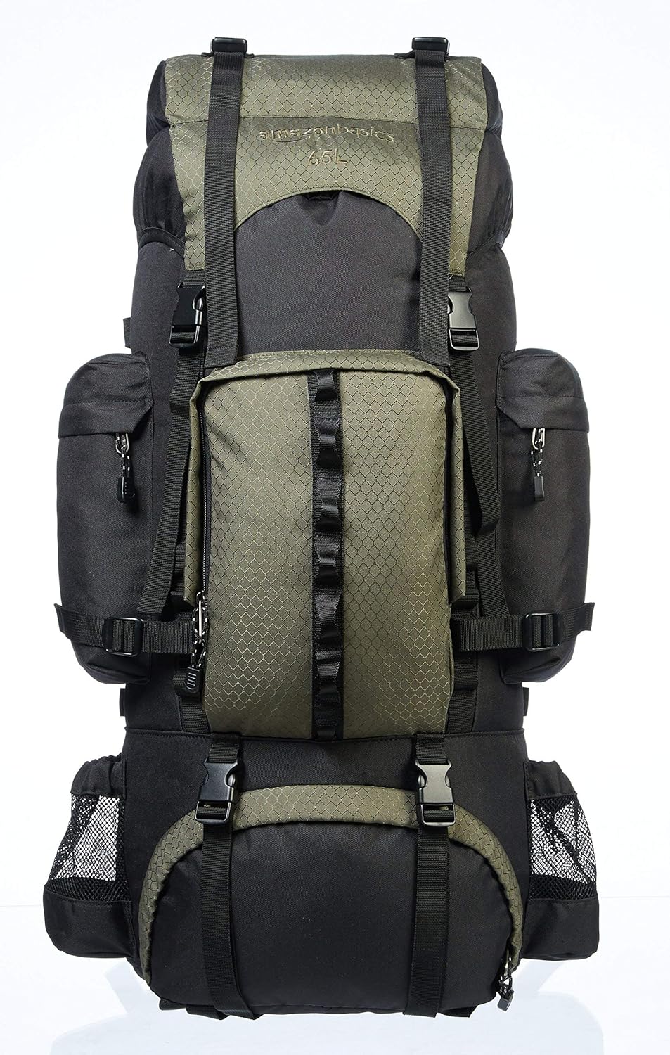 Amazon Basics Sac à dos de randonnée à armature intérieure avec housse de pluie - Image 1