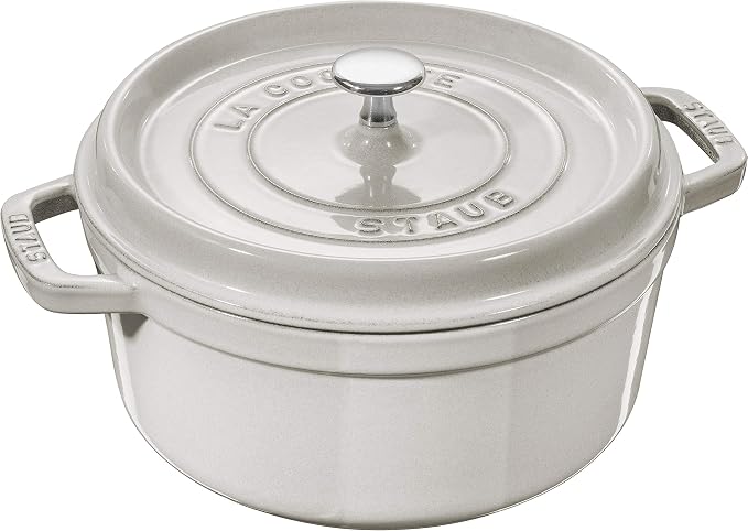 STAUB 40501-410 Casserole Dish 20 cm White Truffle 40501-410-0, Aluminium, White - Image 1