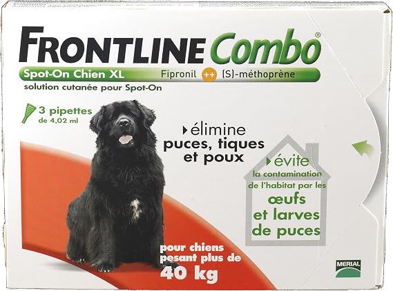 Merial Frontline Combo Giant Dog 40-60 kg 3pip Anti-Flea and Tick - Image 1