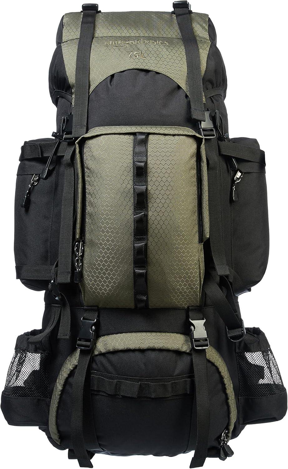 Amazon Basics Sac à dos de randonnée à armature intérieure avec housse de pluie - Image 1