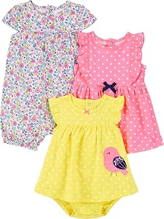 3-pack Romper, Sunsuit And Dress infant-and-toddler-rompers Bébé fille (lot de 3) - Image 1
