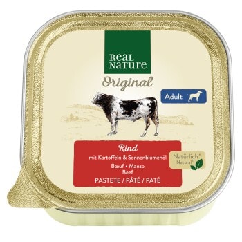 REAL NATURE Adult Bœuf & Pomme de terre 17x100 g - Image 1