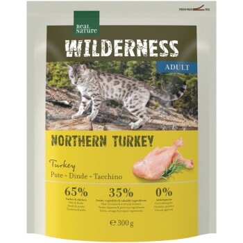 REAL NATURE WILDERNESS Croquettes pour chat, Adulte, Northern Turkey, 300 g - Image 1