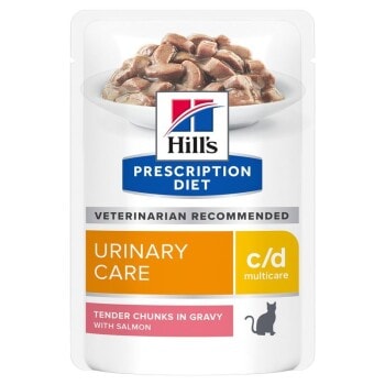 Hill's Prescription Diet c/d Multicare Urinary Care Chat Adulte Saumon 12x85 g - Image 1