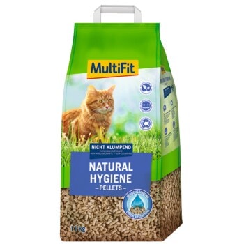 MultiFit Litière biodégradable Natural Hygiene Pellets 11kg - Image 1