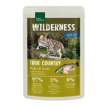 REAL NATURE Wilderness Adult 12 x 85 g True Country Huhn & Lachs 12x85 g - Image 1