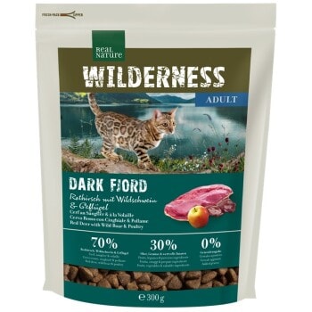 REAL NATURE WILDERNESS Dark Fjord Adult au cerf, au sanglier et à la volaille 300 g - Image 1