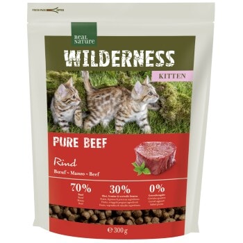 REAL NATURE WILDERNESS Croquettes pour chaton Pure Beef 300 g - Image 1