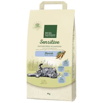 REAL NATURE Litière agglomérante Sensitive Manioc 6 kg