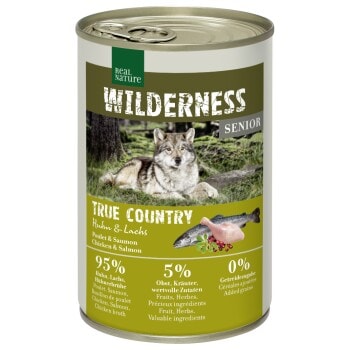 REAL NATURE WILDERNESS Senior True Country Huhn & Lachs 12x400 g - Image 1