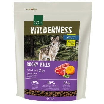 REAL NATURE WILDERNESS Mini Rocky Hills Bœuf & Chèvre 1 kg - Image 1