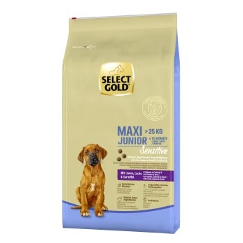 SELECT GOLD Sensitive Maxi Junior Agneau au Saumon & aux Pommes de terre 12 kg - Image 1