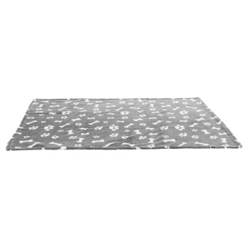 Trixie couverture Kenny, peluche, 100×75 cm, gris - Image 1