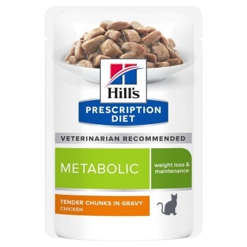 Hill's Prescription Diet Metabolic Weight Management Mini au poulet Volaille 12x85 g - Image 1