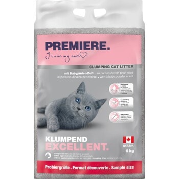 PREMIERE Excellent Litière Agglomérante Talc pour Bébé 6 kg - Image 1