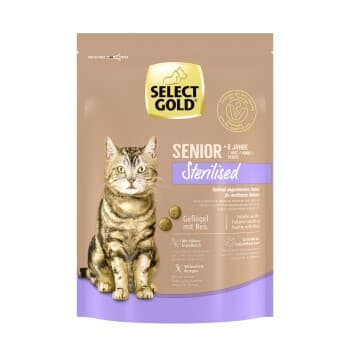 SELECT GOLD Sterilised Croquettes Chat Senior Volaille & riz 300 g