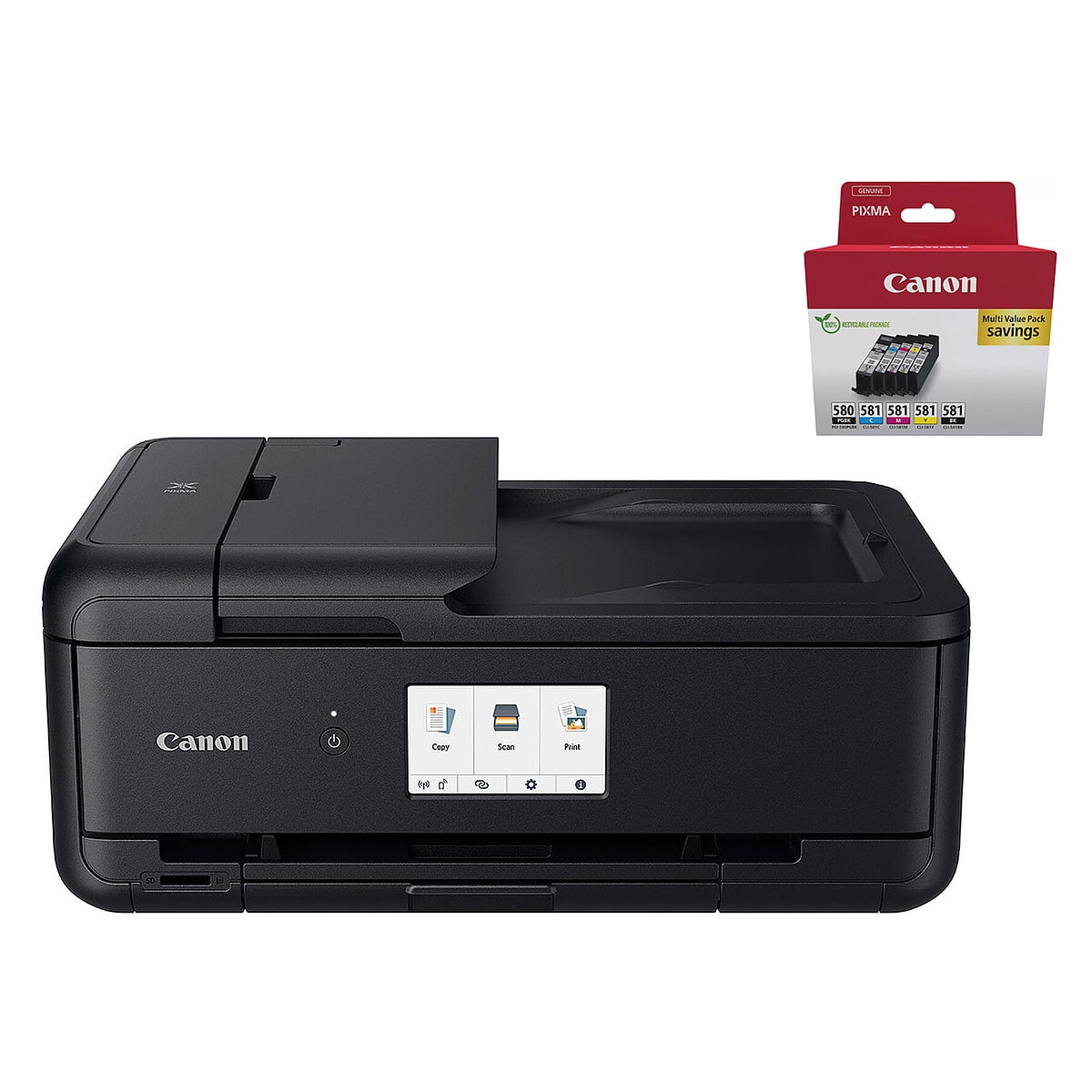 Canon PIXMA TS9550a Noir + PGI-580BK/CLI-581 BK/C/M/Y Multipack 5 couleurs - Image 1