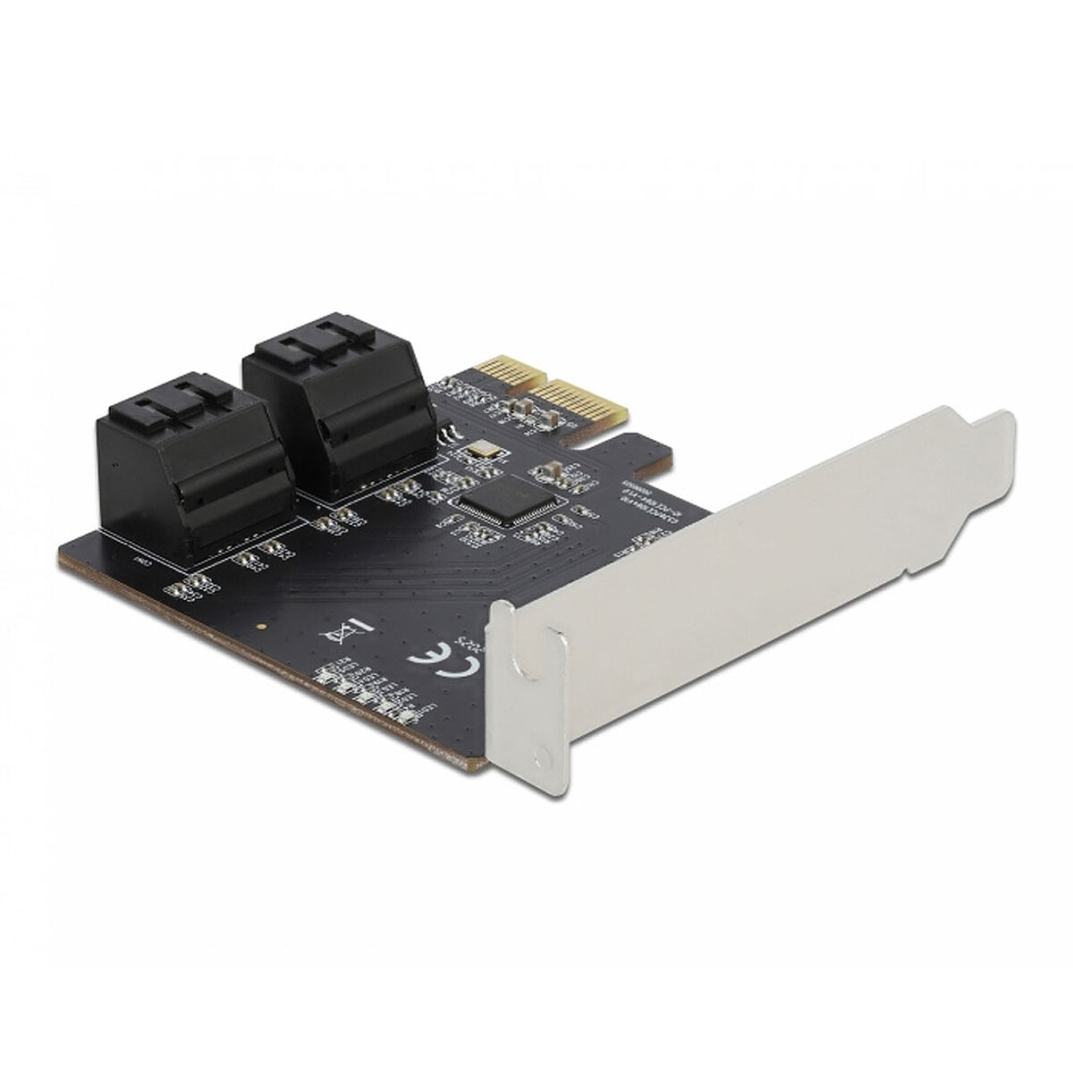 DeLock Carte Contrôleur PCI Express vers 4 ports SATA 6 Gbps Low Profile - Image 1