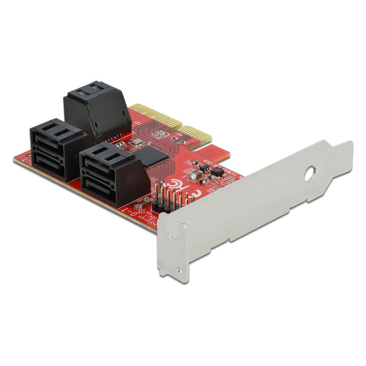 DeLock Carte Contrôleur PCI Express vers 6 ports SATA 6 Gbps Low Profile - Image 1