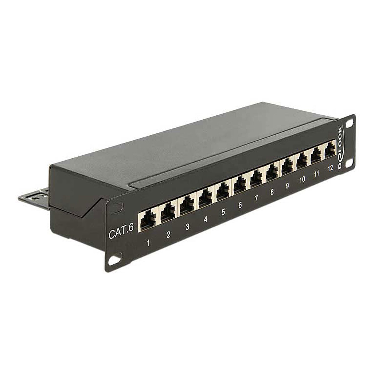 DeLock Panneau de brassage 10" 1U 12 ports RJ-45 Cat.6 - Image 1