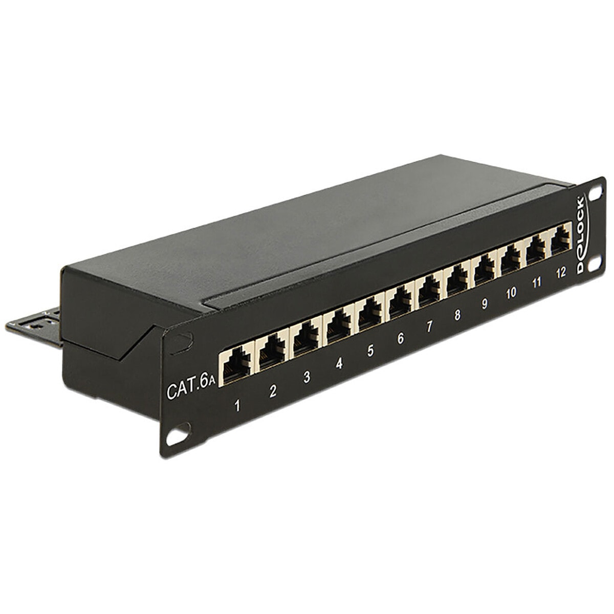 DeLock Panneau de brassage 10" 1U 12 ports RJ-45 Cat.6 - Image 1