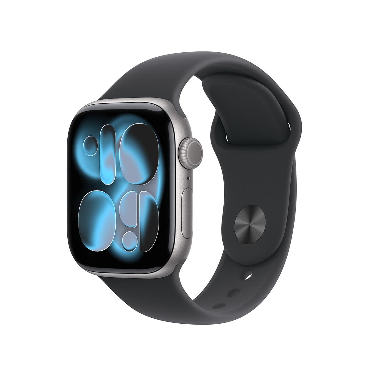 Apple Watch Series 11 GPS 42 mm Aluminium Gris sidéral Bracelet Sport Noir S/M