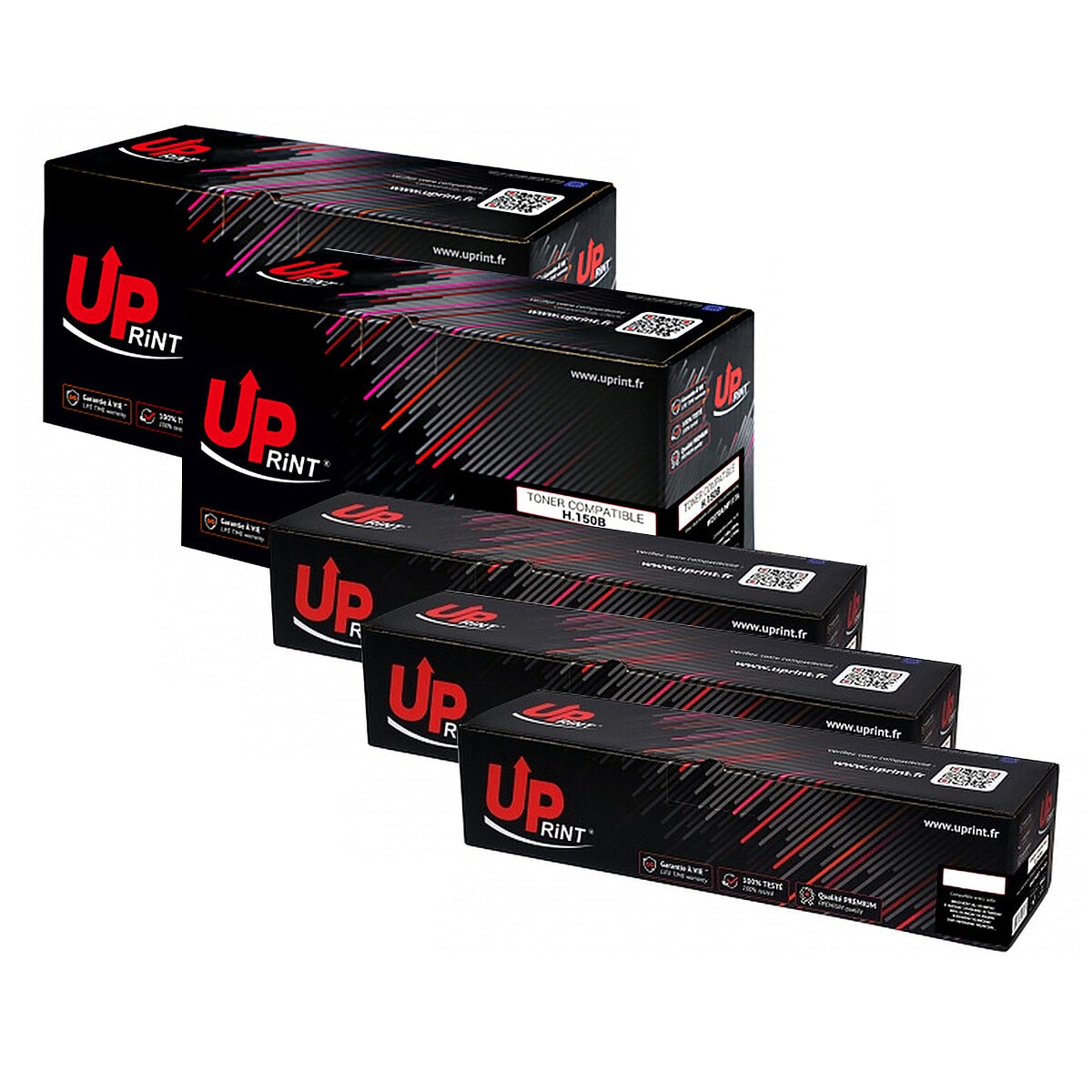 UPrint Multipack Couleur 5x toners compatibles HP 117A (2x Noir + 1x Cyan + 1x Jaune + 1x Magenta) - Image 1
