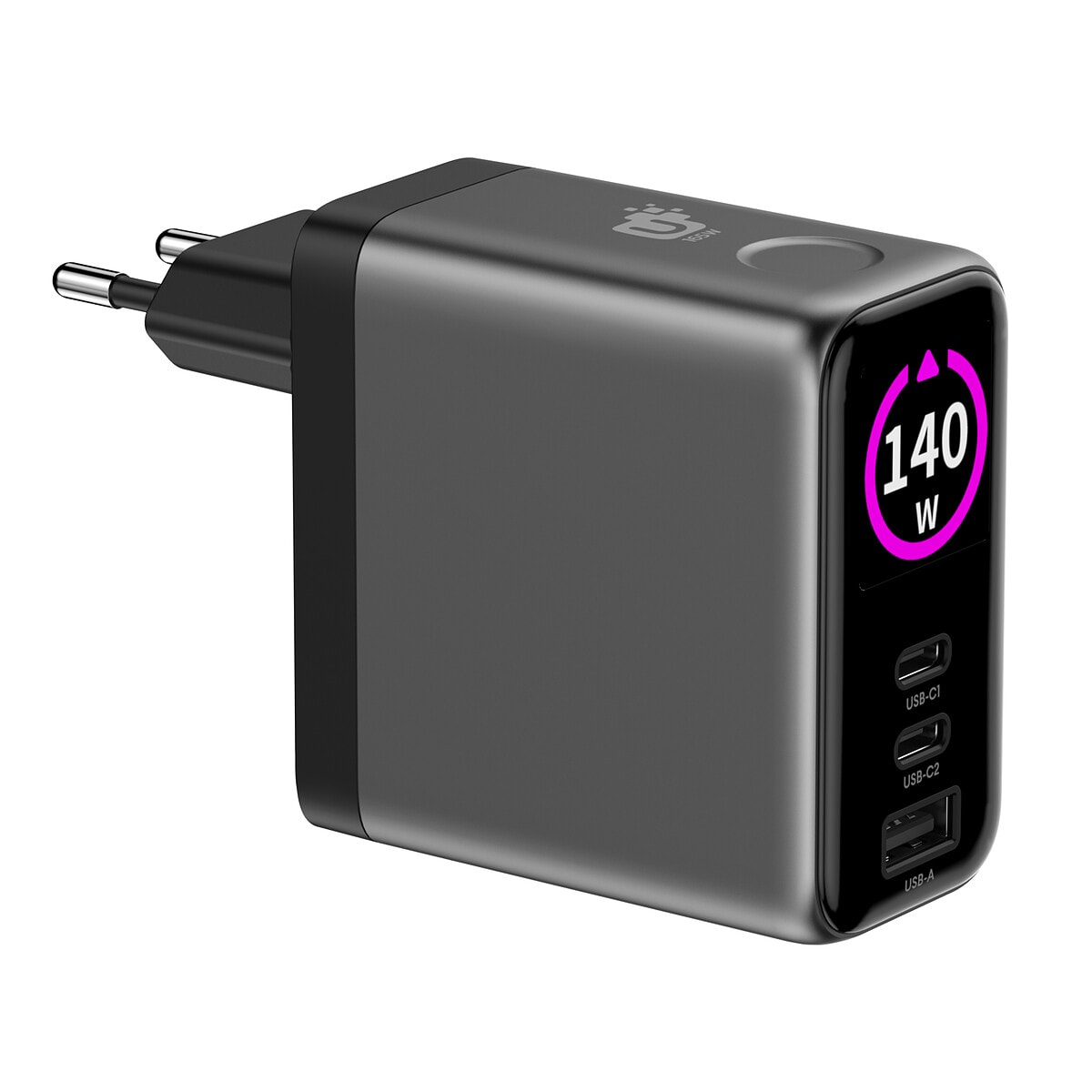 INOVU Chargeur Secteur USB-C 140W GaN avec écran - Image 1