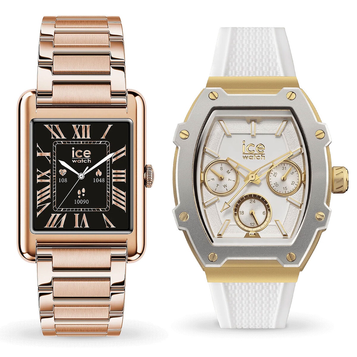 Ice Watch Ice Smart TKS 2.0 (Rose Or) + Ice Boliday Blanc/Or OFFERTE ! - Image 1