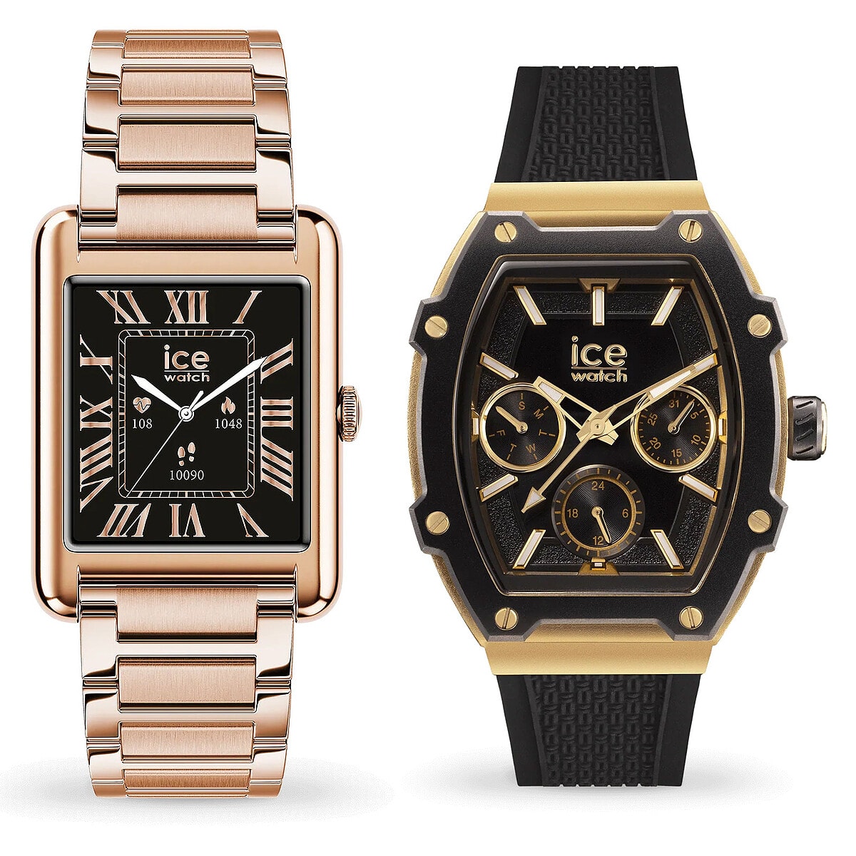 Ice Watch Ice Smart TKS 2.0 (Rose Or) + Ice Boliday Noir/Or OFFERTE ! - Image 1